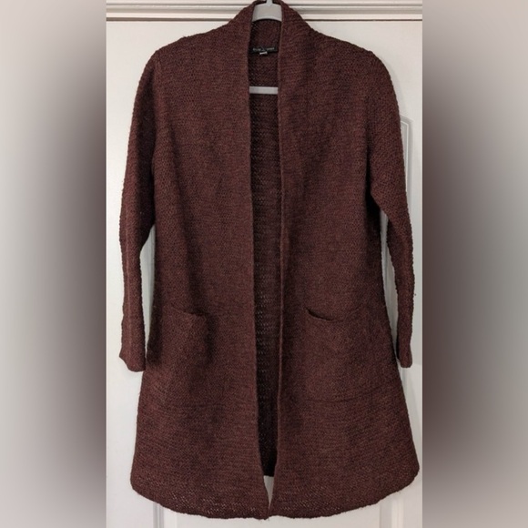 Eileen Fisher 100% baby alpaca open front cardigan - Picture 10 of 10